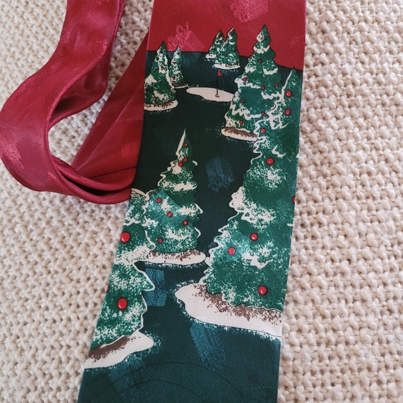 Vintage Christmas Golf Tie - Picture 3 of 10